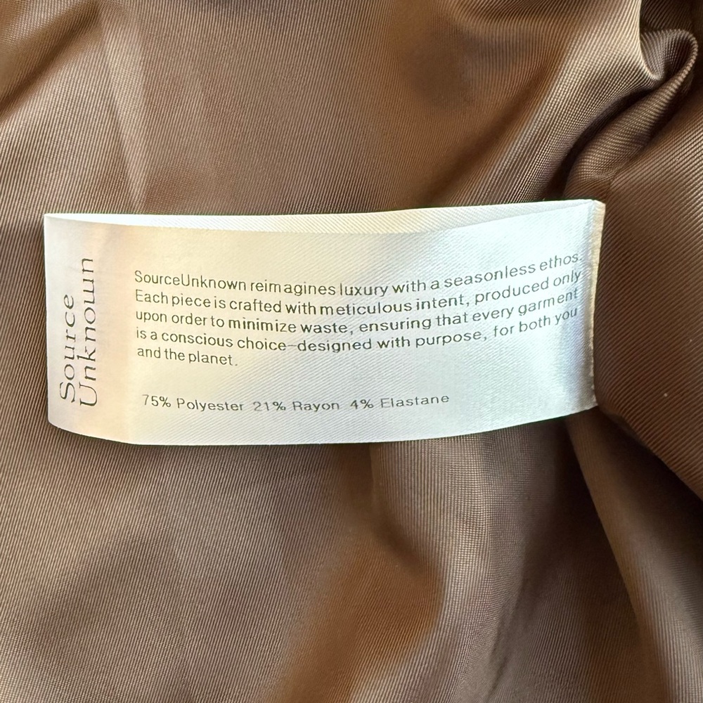 Source Unknown Nangy Brown Cinched Blazer (BNWT) … - image 7